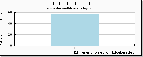 blueberries starch per 100g