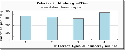 blueberry muffins fiber per 100g