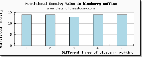 blueberry muffins magnesium per 100g