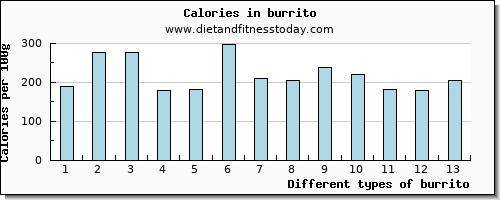 burrito protein per 100g