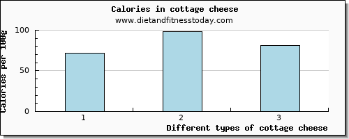 cottage cheese glucose per 100g