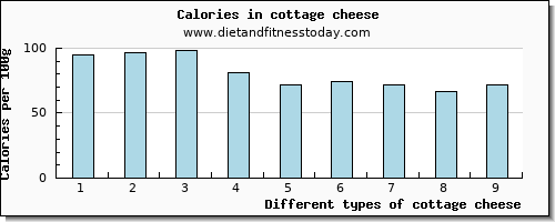 cottage cheese saturated fat per 100g
