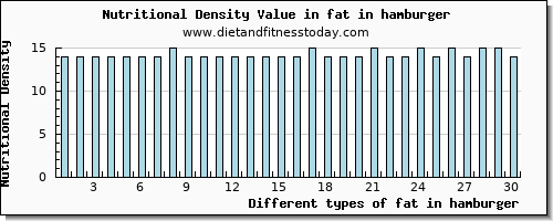 fat in hamburger total fat per 100g