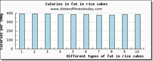 fat in rice cakes total fat per 100g