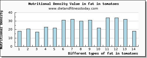 fat in tomatoes total fat per 100g