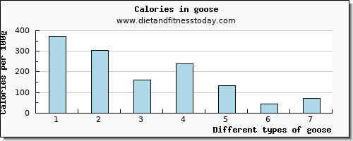 goose protein per 100g