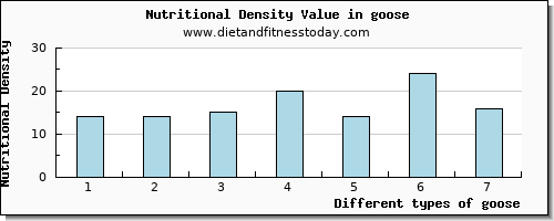 goose protein per 100g