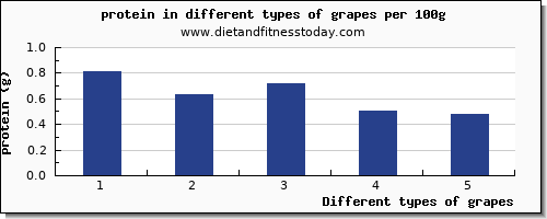 grapes protein per 100g