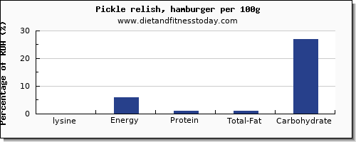 lysine and nutrition facts in hamburger per 100g