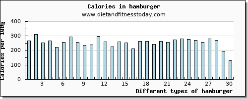 hamburger saturated fat per 100g