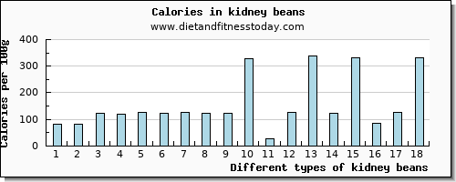 kidney beans cholesterol per 100g