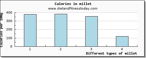 millet fiber per 100g