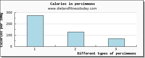 persimmons protein per 100g