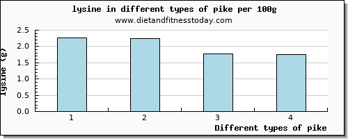 pike lysine per 100g