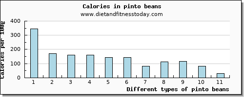pinto beans riboflavin per 100g