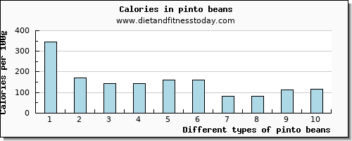 pinto beans vitamin c per 100g