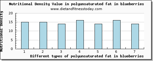 polyunsaturated fat in blueberries fatty acids, total polyunsaturated per 100g