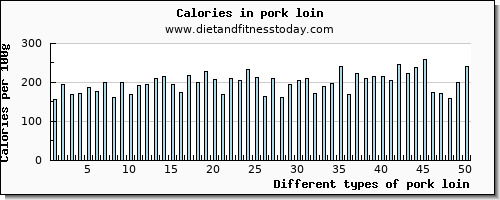 pork loin protein per 100g