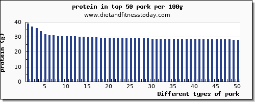 pork protein per 100g