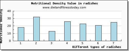 radishes protein per 100g