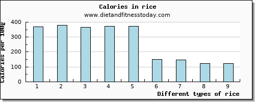 rice starch per 100g