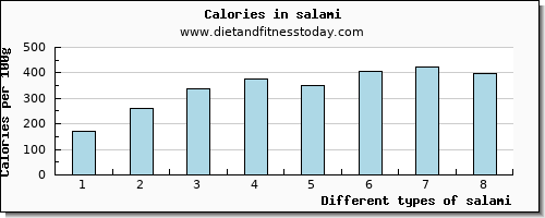 salami water per 100g