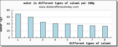 salami water per 100g