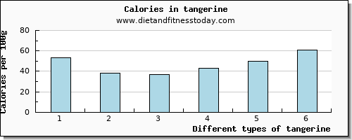 tangerine protein per 100g