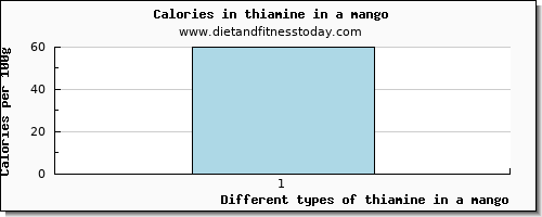 thiamine in a mango thiamin per 100g