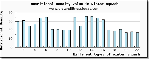 winter squash protein per 100g