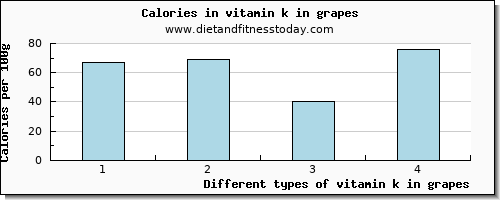 vitamin k in grapes vitamin k (phylloquinone) per 100g